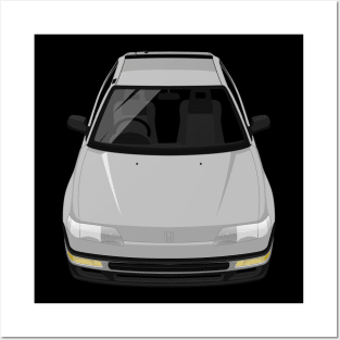 CRX SI 2nd gen 1988-1991 - Silver Posters and Art